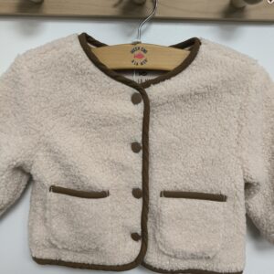 Veste moumouté beige